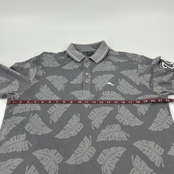 Tommy Bahama Shirt Men's M Gray‎ Polo MLB Palm Pro Washington Nationals - Picture 10 of 11